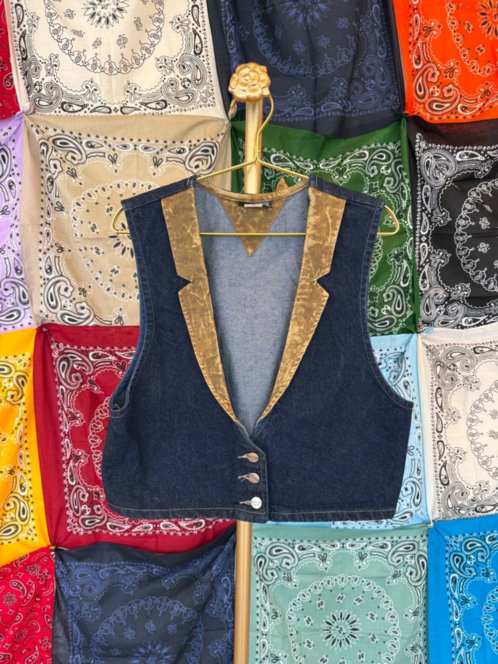 Vintage Roughrider by Circle T Denim Vest